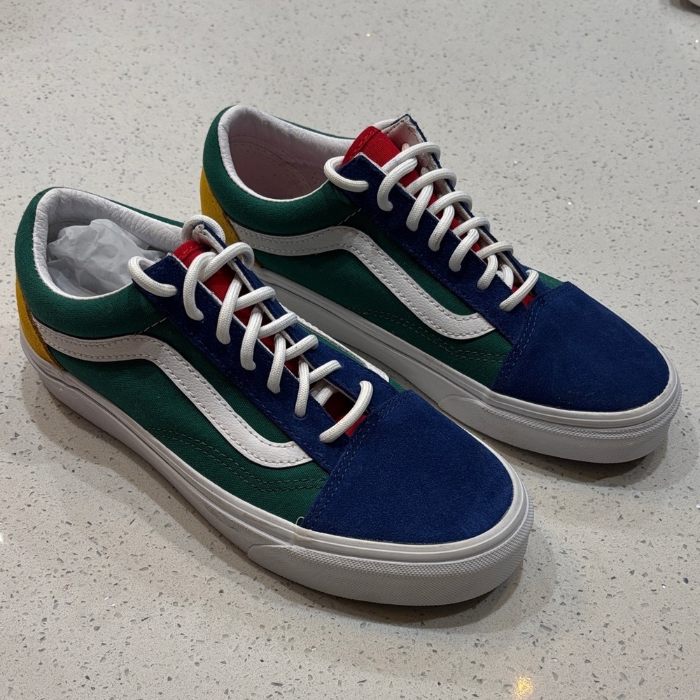 Vans Colorblock Old Skool Sk8-Lo Suede Shoe Men 5.5 Women 7